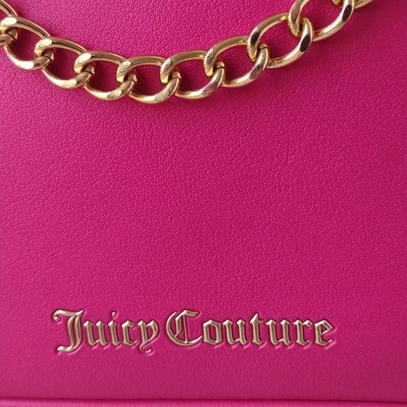 Juicy Couture Hot Pink Chain Shoulder Bag - Picture 9 of 16